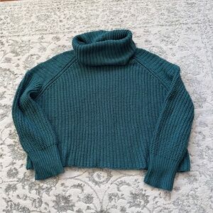 Mossimo Supply Co. Teal Cowl Neck Sweater